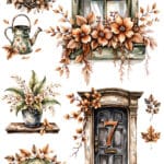 Ütü ile Rub On Transfer Kağıdı: Dekoratif Süsleme Kağıdı - CK110 | 30x50 cm