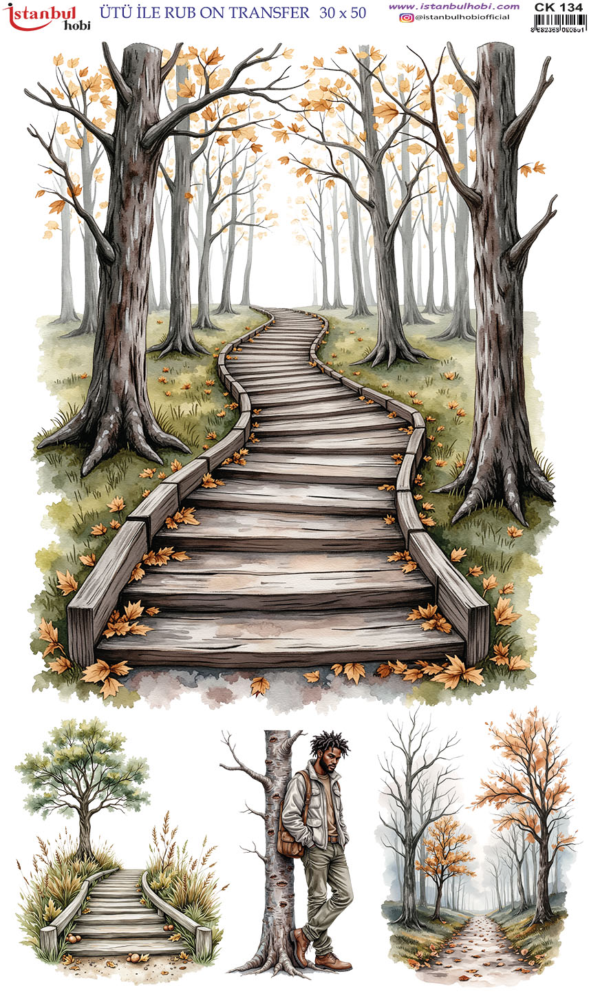 Ütü ile Rub On Transfer Kağıdı: Dekoratif Süsleme Kağıdı - CK134 | 30x50 cm 1 Ütü Ile Rub On Transfer Kağıdı: Dekoratif Süsleme Kağıdı - Ck134 | 30X50 Cm