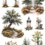 Ütü ile Rub On Transfer Kağıdı: Dekoratif Süsleme Kağıdı - CK136 | 30x50 cm