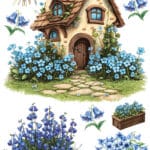 Ütü ile Rub On Transfer Kağıdı: Dekoratif Süsleme Kağıdı - CK170 | 30x50 cm