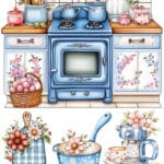 Ütü ile Rub On Transfer Kağıdı: Dekoratif Süsleme Kağıdı  - CK229 | 30x50 cm