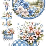 Ütü ile Rub On Transfer Kağıdı: Dekoratif Süsleme Kağıdı  - CK233 | 30x50 cm