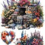 Ütü ile Rub On Transfer Kağıdı: Dekoratif Süsleme Kağıdı  - CK248 | 30x50 cm