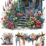 Ütü ile Rub On Transfer Kağıdı: Dekoratif Süsleme Kağıdı  - CK249 | 30x50 cm