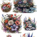 Ütü ile Rub On Transfer Kağıdı: Dekoratif Süsleme Kağıdı  - CK250 | 30x50 cm