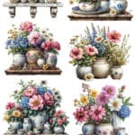 Ütü ile Rub On Transfer Kağıdı: Dekoratif Süsleme Kağıdı  - CK252 | 30x50 cm