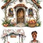 Ütü ile Rub On Transfer Kağıdı: Dekoratif Süsleme Kağıdı  - CK262 | 30x50 cm