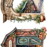 Ütü ile Rub On Transfer Kağıdı: Dekoratif Süsleme Kağıdı  - CK264 | 30x50 cm