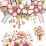 Ütü ile Rub On Transfer Kağıdı: Dekoratif Süsleme Kağıdı  - CK304 | 30x50 cm