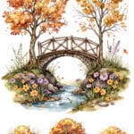 Ütü ile Rub On Transfer Kağıdı: Dekoratif Süsleme Kağıdı  - CK316 | 30x50 cm