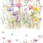 Ütü ile Rub On Transfer Kağıdı: Dekoratif Süsleme Kağıdı  - CK331 | 30x50 cm