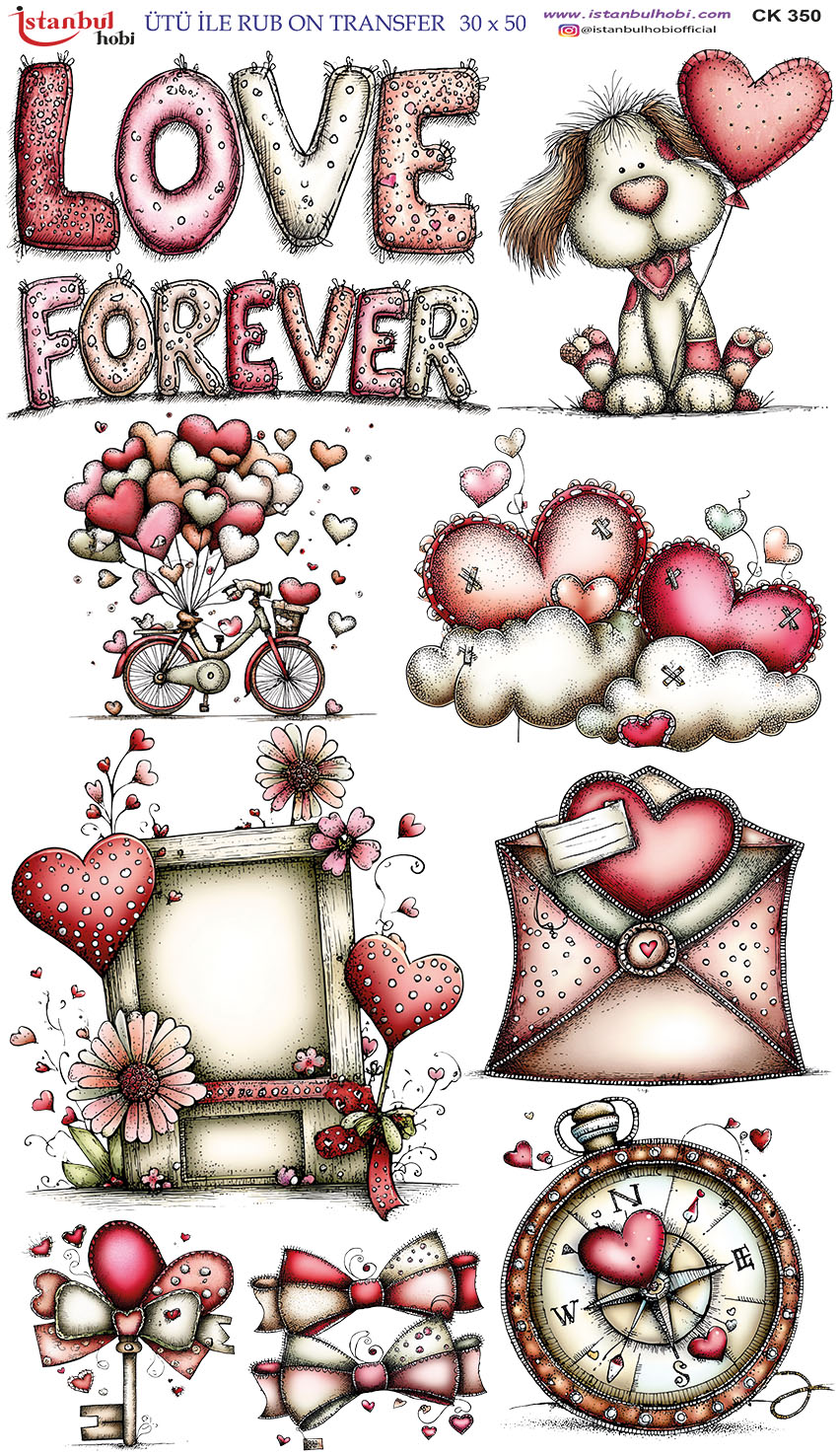 Ütü ile Rub On Transfer Kağıdı: Dekoratif Süsleme Kağıdı - CK350-İST | 30x50 cm 1 Ütü Ile Rub On Transfer Kağıdı: Dekoratif Süsleme Kağıdı - Ck350-İst | 30X50 Cm