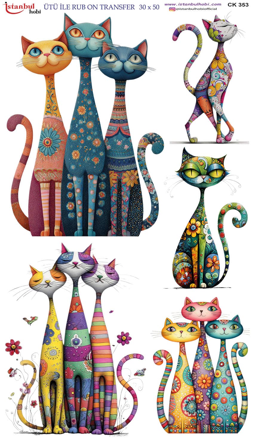 Ütü ile Rub On Transfer Kağıdı: Dekoratif Süsleme Kağıdı - CK353-İST | 30x50 cm 1 Ütü Ile Rub On Transfer Kağıdı: Dekoratif Süsleme Kağıdı - Ck353-İst | 30X50 Cm