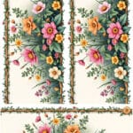 Ütü ile Rub On Transfer Kağıdı: Dekoratif Süsleme Kağıdı - CK363-İST | 30x50 cm