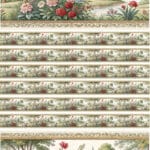 Ütü ile Rub On Transfer Kağıdı: Dekoratif Süsleme Kağıdı - CK364-İST | 30x50 cm