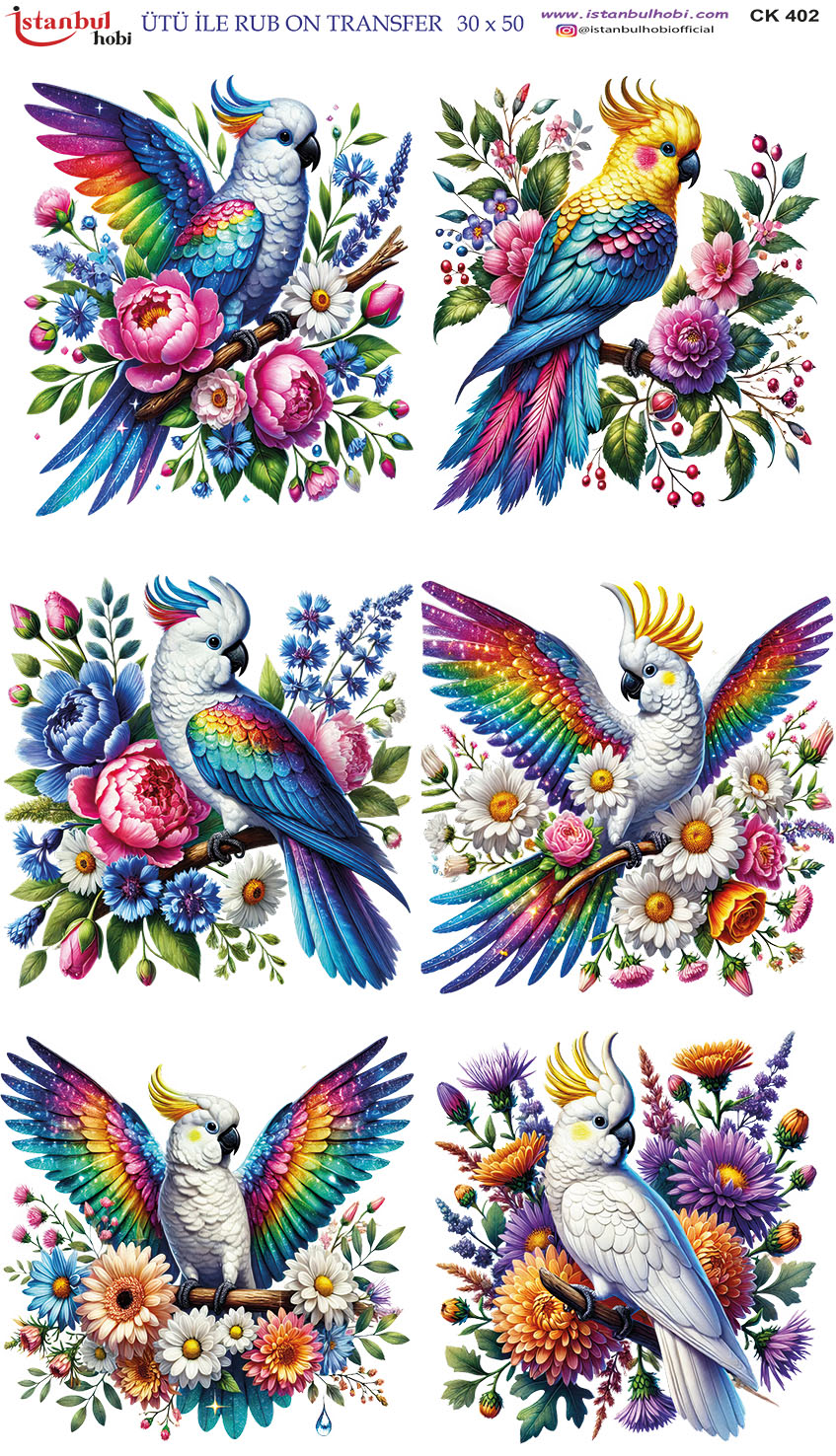 Ütü ile Rub On Transfer Kağıdı: Dekoratif Süsleme Kağıdı - CK402-İST | 30x50 cm 1 Ütü Ile Rub On Transfer Kağıdı: Dekoratif Süsleme Kağıdı - Ck402-İst | 30X50 Cm