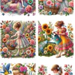 Ütü ile Rub On Transfer Kağıdı: Dekoratif Süsleme Kağıdı - CK417-İST | 30x50 cm