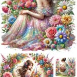 Ütü ile Rub On Transfer Kağıdı: Dekoratif Süsleme Kağıdı - CK418-İST | 30x50 cm