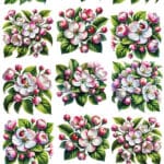 Ütü ile Rub On Transfer Kağıdı: Dekoratif Süsleme Kağıdı - CK425-İST | 30x50 cm