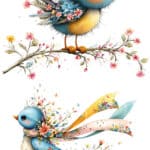 Ütü ile Rub On Transfer Kağıdı: Dekoratif Süsleme Kağıdı - CK466-İST | 30x50 cm