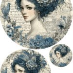 Ütü ile Rub On Transfer Kağıdı: Dekoratif Süsleme Kağıdı - CK497-İST | 30x50 cm