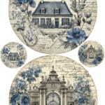 Ütü ile Rub On Transfer Kağıdı: Dekoratif Süsleme Kağıdı - CK505-İST | 30x50 cm