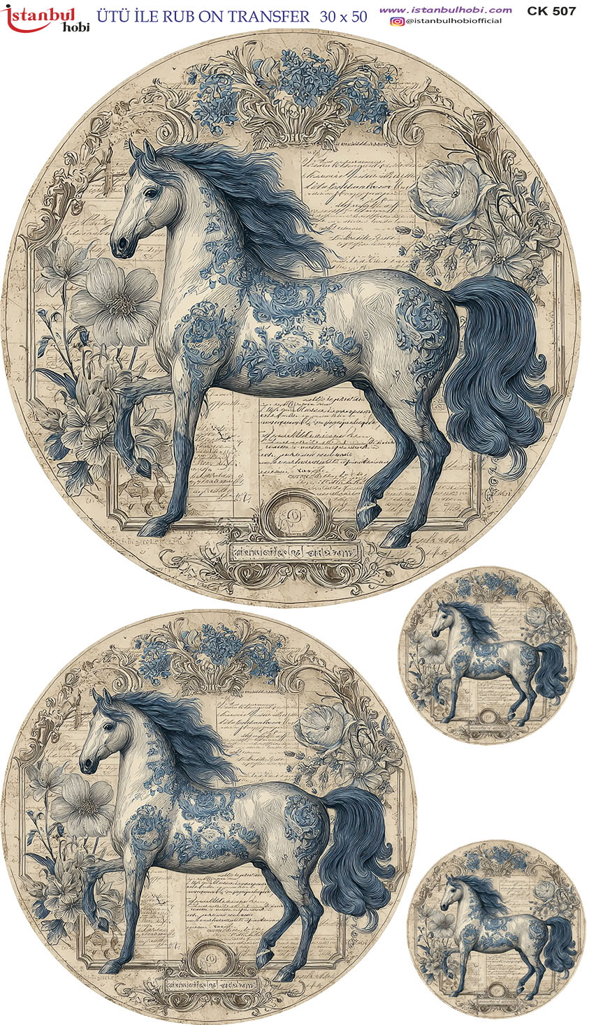 Ütü ile Rub On Transfer Kağıdı: Dekoratif Süsleme Kağıdı - CK507-İST | 30x50 cm 1 Ütü Ile Rub On Transfer Kağıdı: Dekoratif Süsleme Kağıdı - Ck507-İst | 30X50 Cm