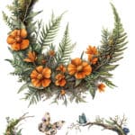 Ütü ile Rub On Transfer Kağıdı: Dekoratif Süsleme Kağıdı - CK518-İST | 30x50 cm