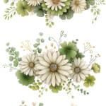 Ütü ile Rub On Transfer Kağıdı: Dekoratif Süsleme Kağıdı - CK529-İST | 30x50 cm