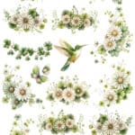 Ütü ile Rub On Transfer Kağıdı: Dekoratif Süsleme Kağıdı - CK530-İST | 30x50 cm
