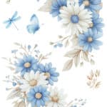 Ütü ile Rub On Transfer Kağıdı: Dekoratif Süsleme Kağıdı - CK532-İST | 30x50 cm