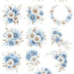 Ütü ile Rub On Transfer Kağıdı: Dekoratif Süsleme Kağıdı - CK535-İST | 30x50 cm
