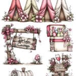 Ütü ile Rub On Transfer Kağıdı: Dekoratif Süsleme Kağıdı - CK545-İST | 30x50 cm