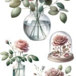 Ütü ile Rub On Transfer Kağıdı: Dekoratif Süsleme Kağıdı - CK563-İST | 30x50 cm