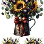 Ütü ile Rub On Transfer Kağıdı: Dekoratif Süsleme Kağıdı - CK569-İST | 30x50 cm