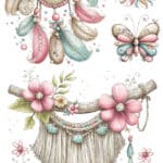 Ütü ile Rub On Transfer Kağıdı: Dekoratif Süsleme Kağıdı - CK576-İST | 30x50 cm