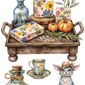 Ütü ile Rub On Transfer Kağıdı: Dekoratif Süsleme Kağıdı  - CK212 | 30x50 cm