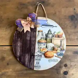 Vintage Mutfak Temalı Ahşap Duvar Panosu: Mutfağınıza Nostaljik Bir Dokunuş