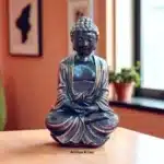 Meditasyon İçin El Yapımı Oturan Buda Heykeli