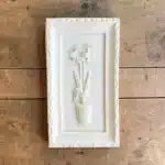 Çerçeveli Çiçek Desenli Dekoratif Pano: Dekoratif Duvar Dekoru