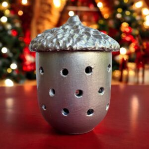 Işıklı Dekoratif Palamut Kutu – Aytaşı Malzeme, Pilli Tealight Dahil 2x8x8 cm