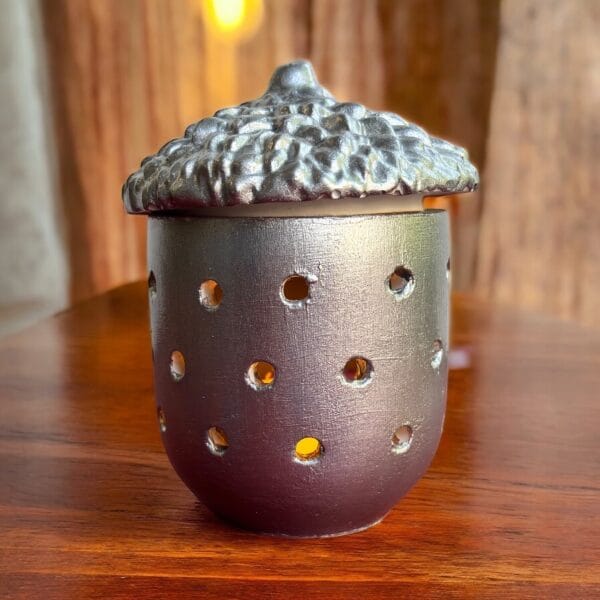 Işıklı Dekoratif Palamut Kutu – Aytaşı Malzeme, Pilli Tealight Dahil 2x8x8 cm - Görsel 3