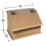 Ham Ahşap Ekmeklik | Boyanabilir MDF Ekmek Kutusu