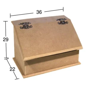 Ham Ahşap Ekmeklik | Boyanabilir MDF Ekmek Kutusu | 36x22x29 cm | E325 2 Ham Ahşap Ekmeklik | Boyanabilir MDF Ekmek Kutusu