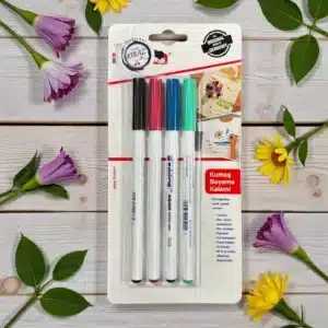 Edding 4600 Kumaş Boyama Kalemi Seti - 4'lü (Carmina, Kirli Mavi, Yeşil ve Siyah)