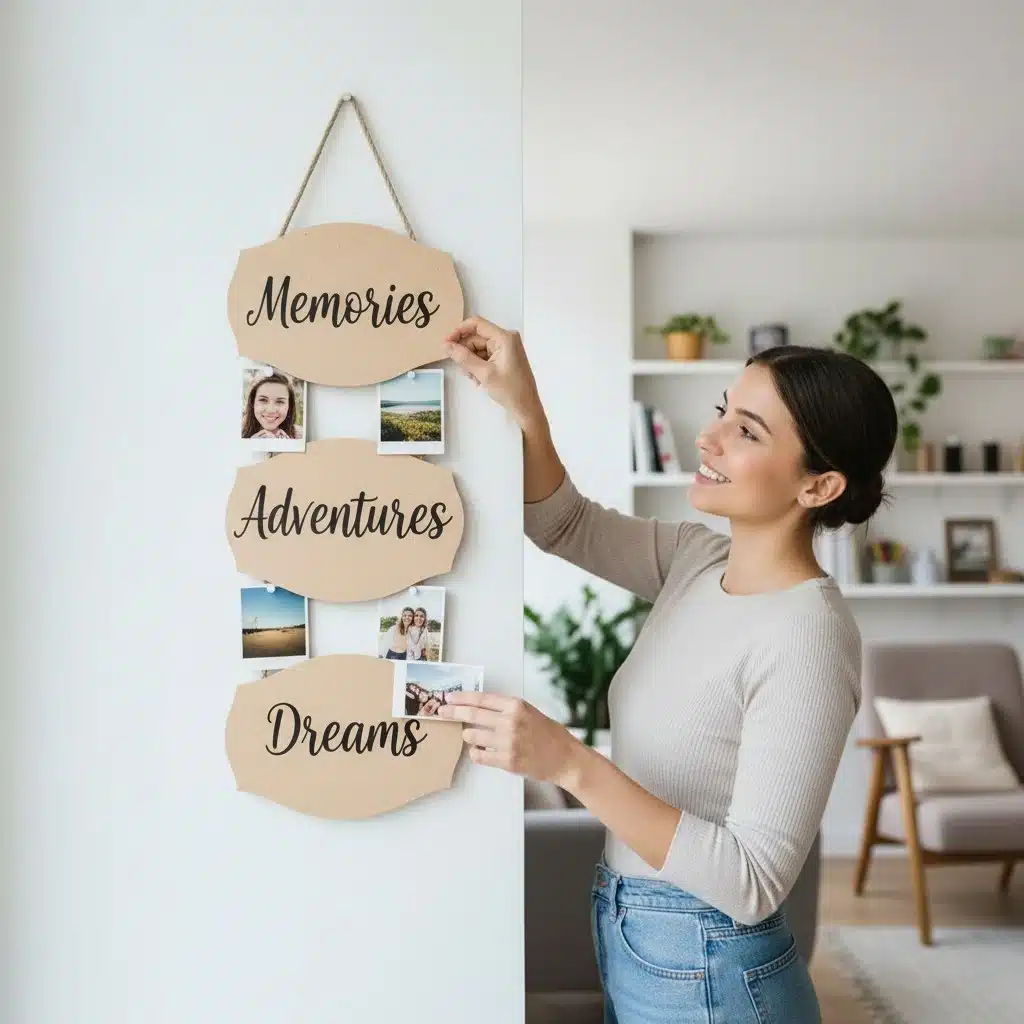 İpli Pano: 3 Bölmeli Dekoratif Boyanabilir Duvar Süsü 3 İpli Pano: 3 Bölmeli Dekoratif Boyanabilir Duvar Süsü