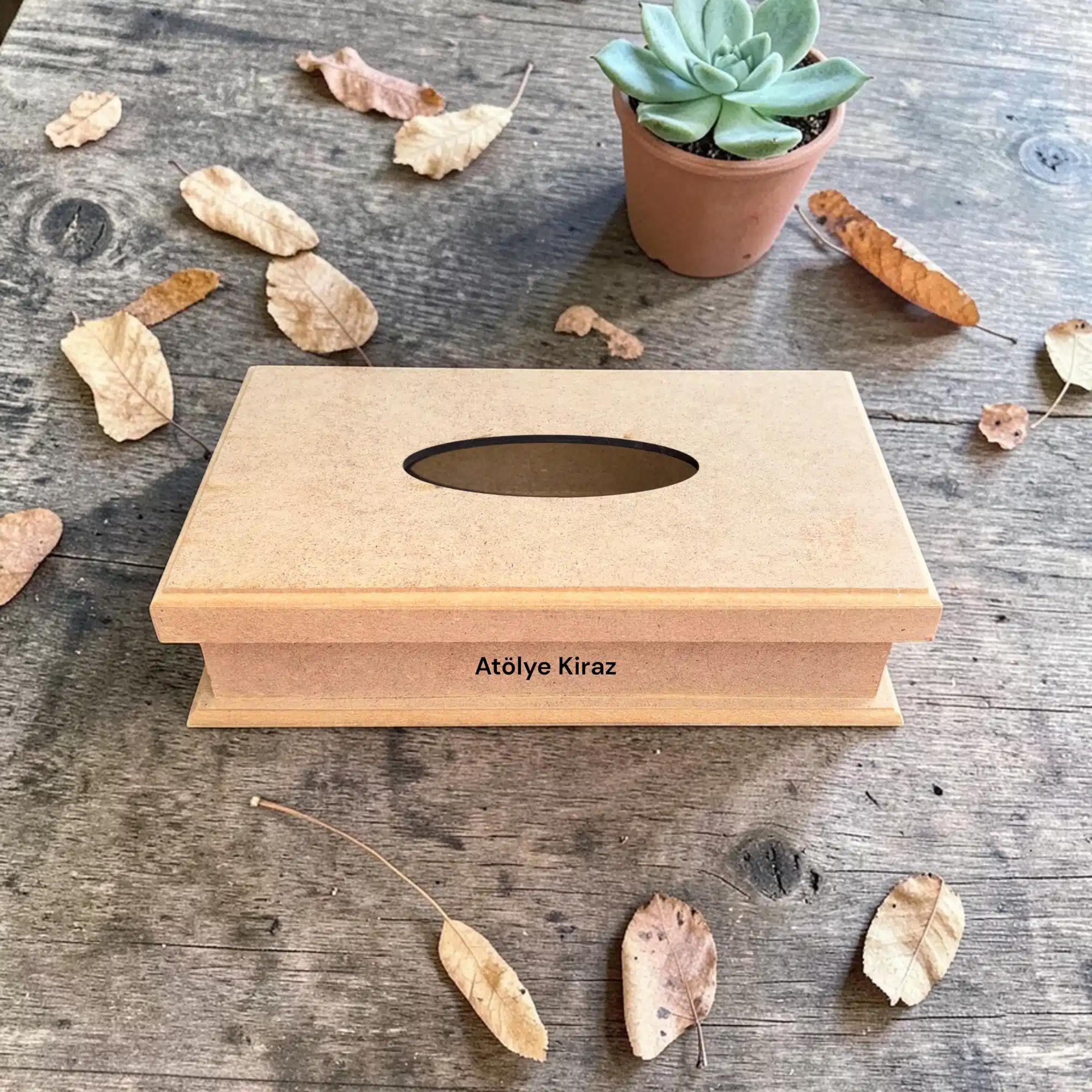 Dikdörtgen Ahşap Peçetelik Kutusu: Yaşam Alanlarınızda Sade ve Şık Dokunuş
