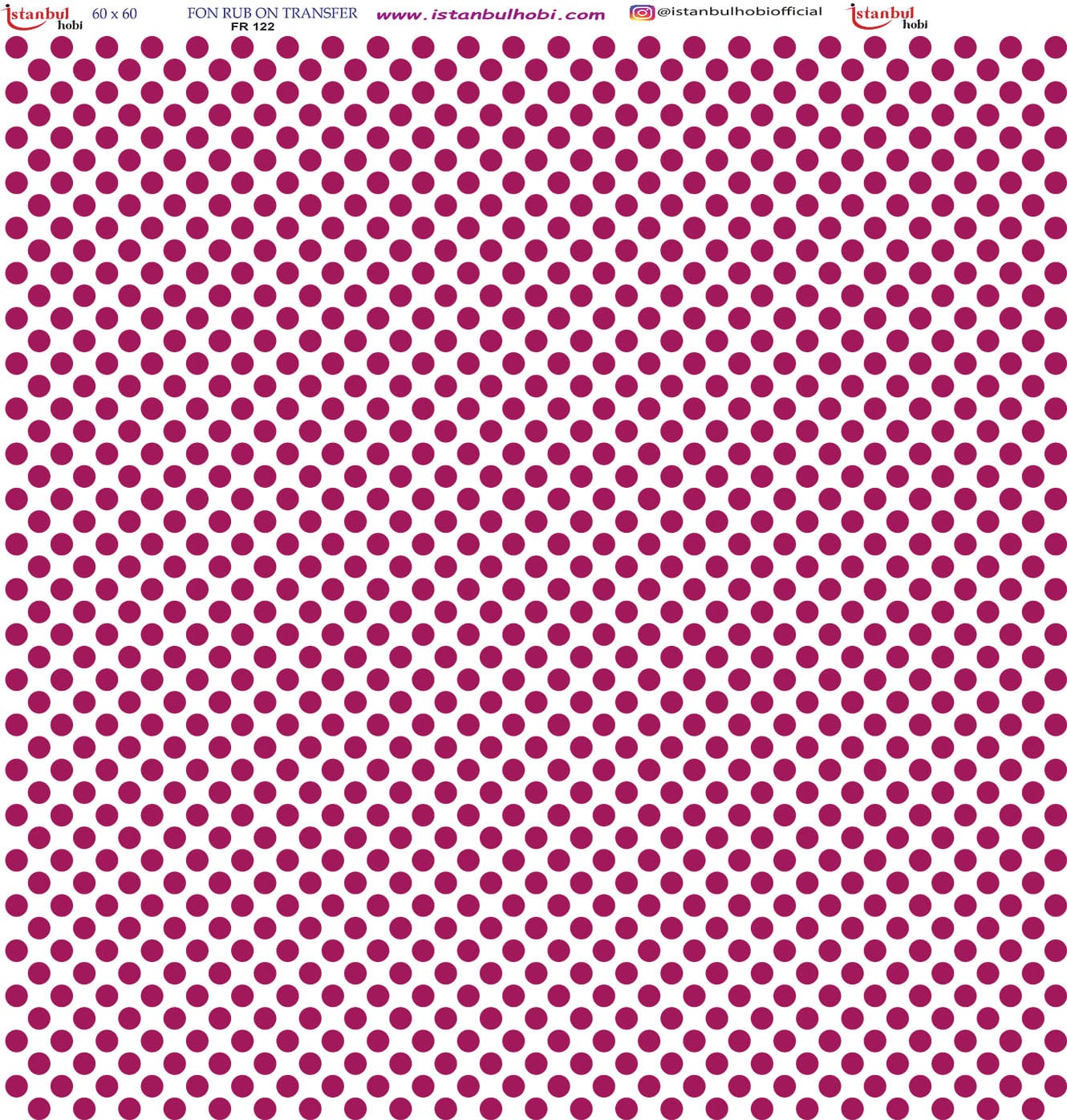 FR20122.jpg Fon Rub On Transfer Kağıdı: Dekoratif Süsleme Kağıdı - Fr122 | 60X60 Cm - Görsel 1