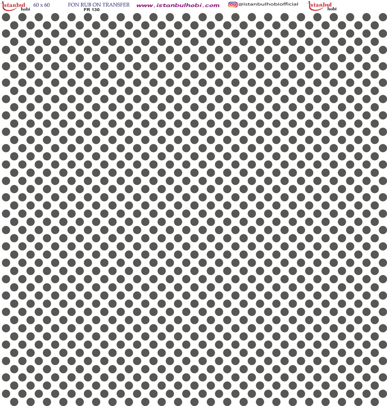 FR20130.jpg Fon Rub On Transfer Kağıdı: Dekoratif Süsleme Kağıdı - Fr130 | 60X60 Cm - Görsel 1