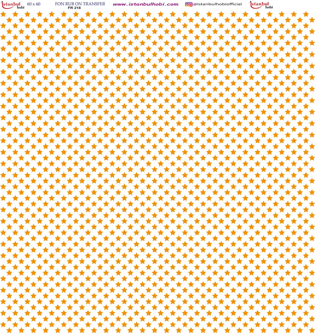 FR20218.jpg Fon Rub On Transfer Kağıdı: Dekoratif Süsleme Kağıdı - Fr218 | 60X60 Cm - Görsel 1